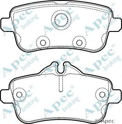 APEC BRAKING pad1894 -  Комплект тормозных колодок, дисковый тормоз